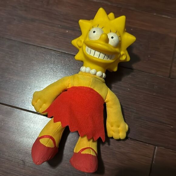 VINTAGE Lisa Simpson Doll - 90s Doll Like New Condition - Picture 1 of 4